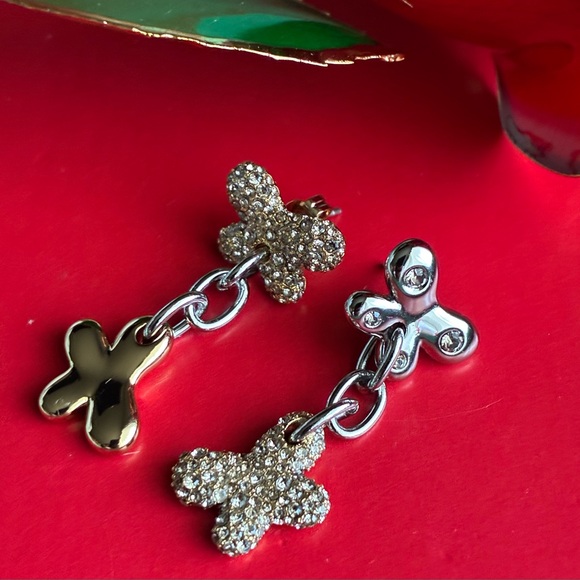 COACH Earrings,Coach Gold and Silver Butterfly Earrings - Picture 6 of 8